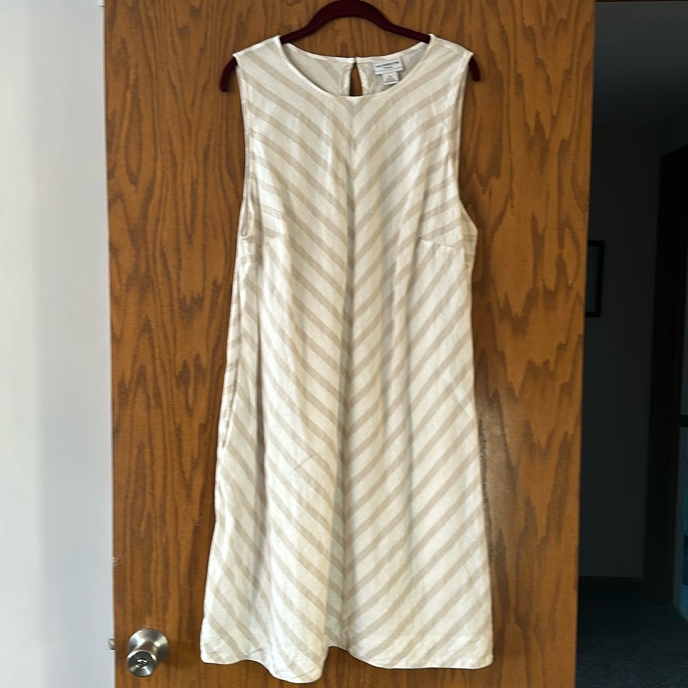Liz Claiborne linen and cotton a line dress